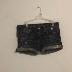 American Eagle Dark Wash Jean Shorts